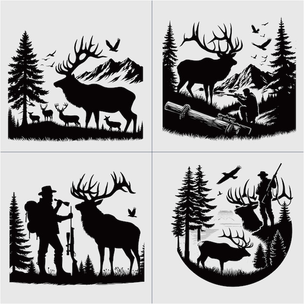 Big Buck Whitetail Deer Deer Hunting Hunting SVG Whitetail Buck Deer Season Hunting Design