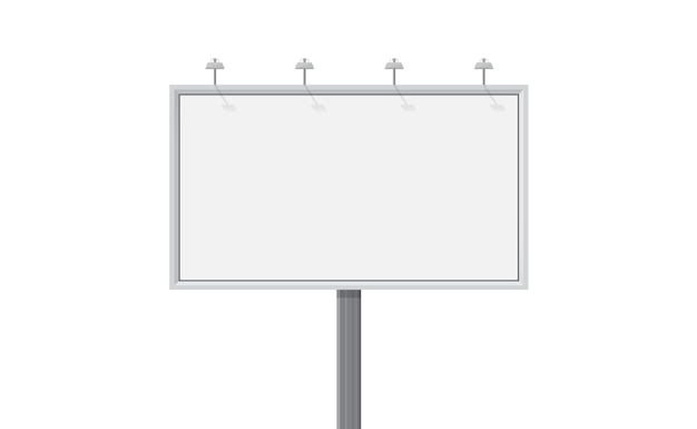 A big city billboard for placing your advertising isolated