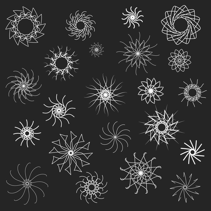Big collection of mandala patterns decoration