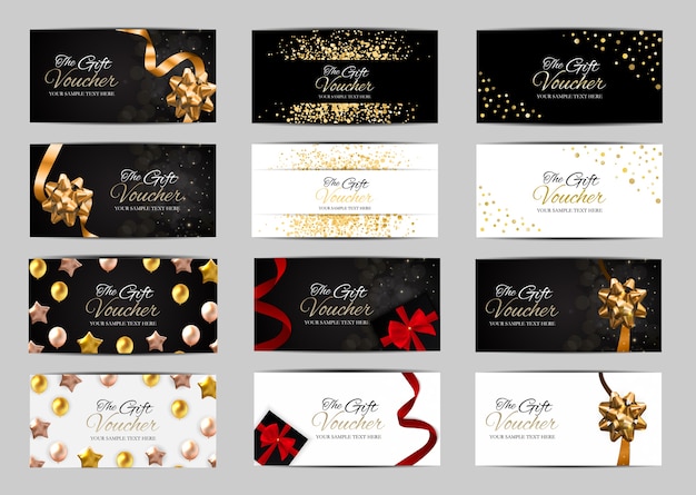 Big Collection Set of Luxury Members, Gift Card Template for your Business