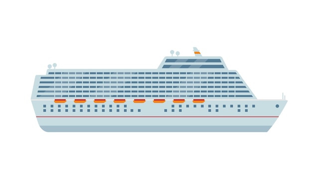 Big comfortable cruise liner ship Sea and ocean travel transpotation