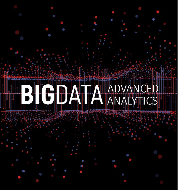 Vector 빅 데이터 추상적 인 벡터 시각화 선과 점 배열 빅 데이터 연결 복잡한 그래픽 프랙탈 요소 배경 벡터 일러스트 레이 션