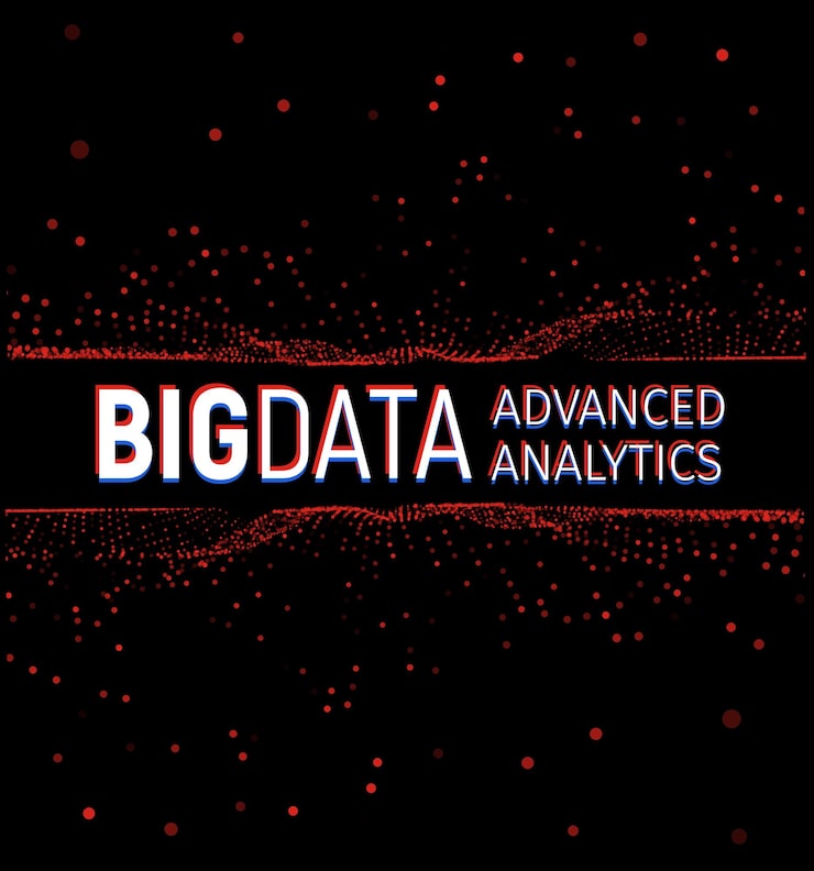 Vector 빅 데이터 추상적 인 벡터 시각화 선과 점 배열 빅 데이터 연결 복잡한 그래픽 프랙탈 요소 배경 벡터 일러스트 레이 션