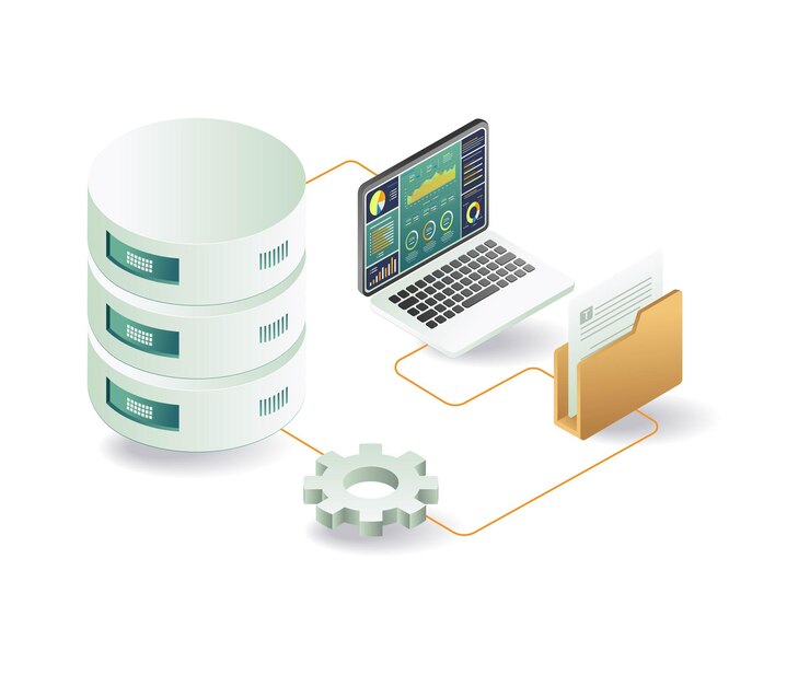 Vector big data analysis computer technology