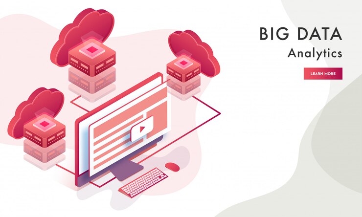 Vector big data analytics concept.