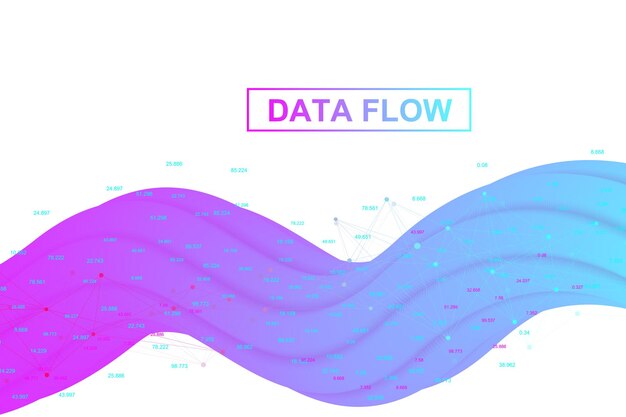 Big data analytics en business intelligence digital analytics concept met grafiek en grafieken financile