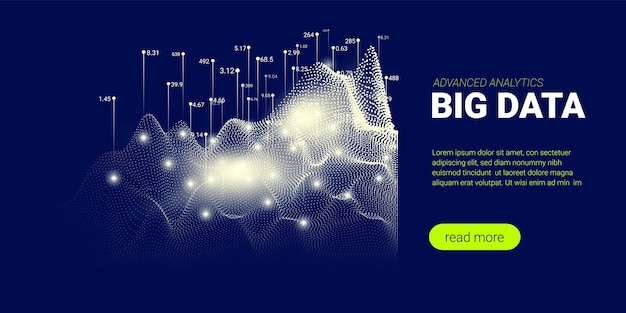 Big data background artificial intelligence concept