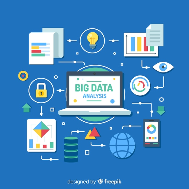 Vector big data background design