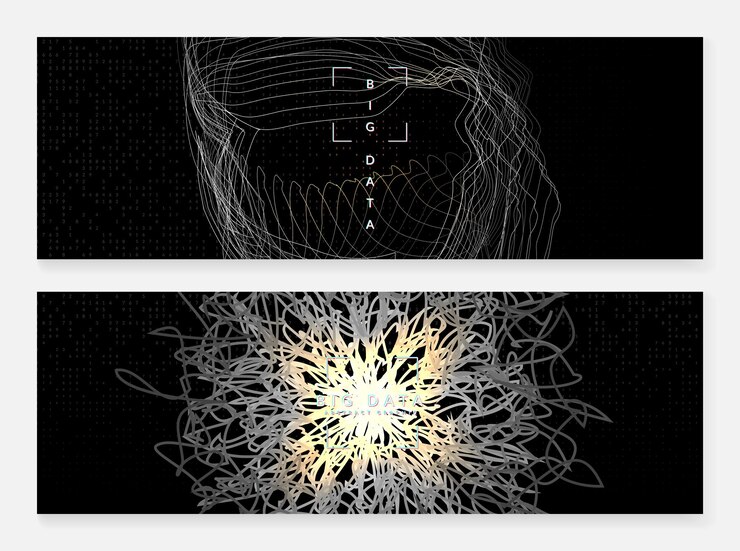 Vector big data background digital technology abstract