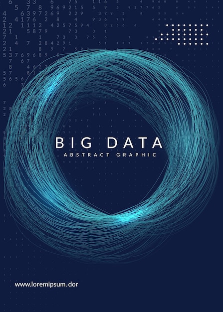 Sfondo di big data tecnologia per la visualizzazione artificiale