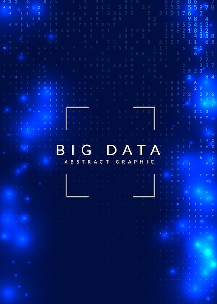 Sfondo di big data tecnologia per la visualizzazione artificiale