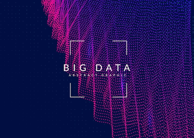 Sfondo di big data tecnologia per la visualizzazione artificiale