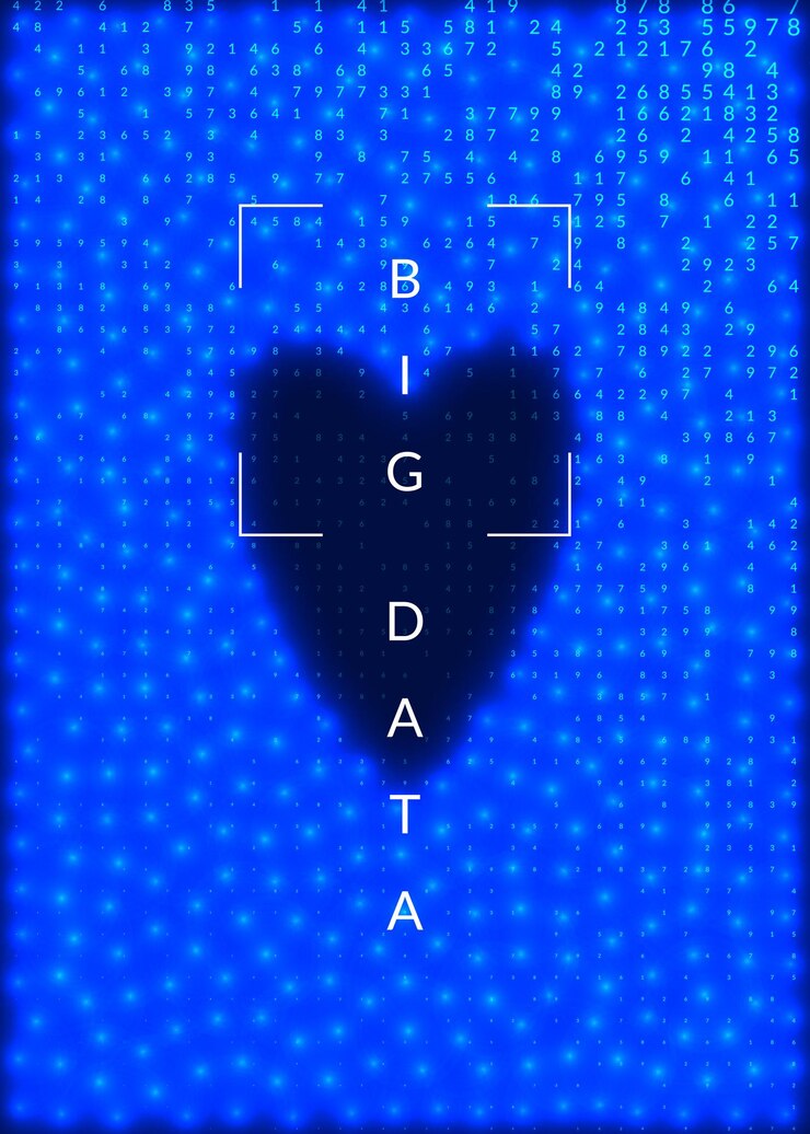 Vector big data background technology for visualization artificial in