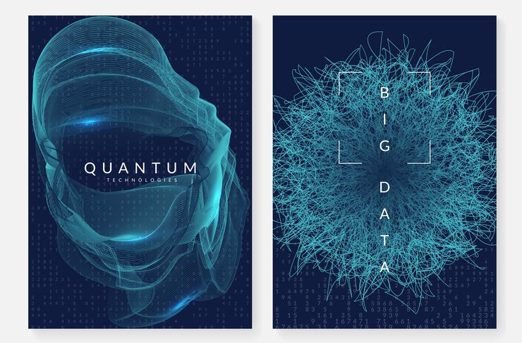 Vector big data background technology for visualization artificial in