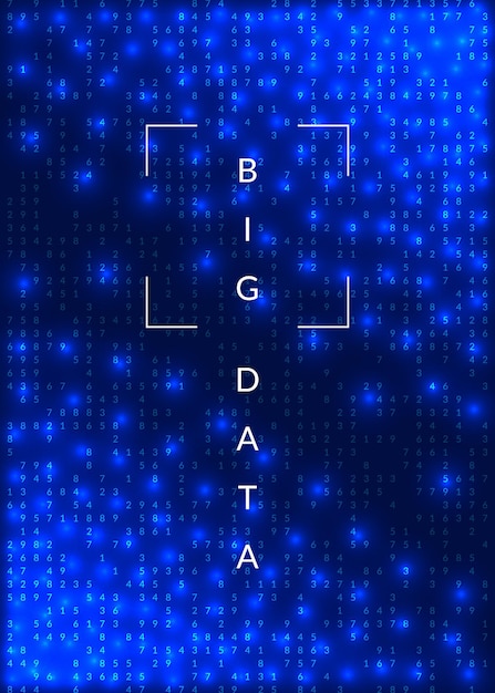 Sfondo di big data tecnologia per la visualizzazione artificiale