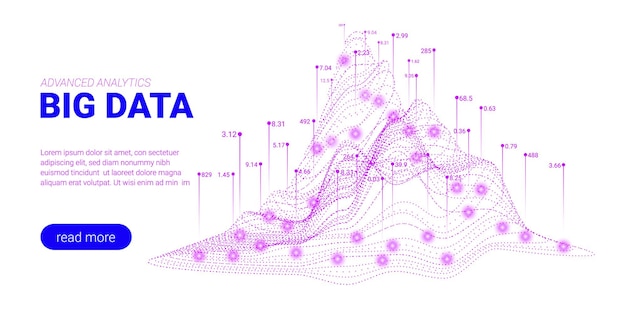 Big data background with business analytics concept