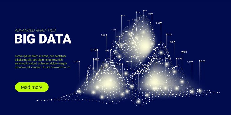 Vector big data business analysis concept