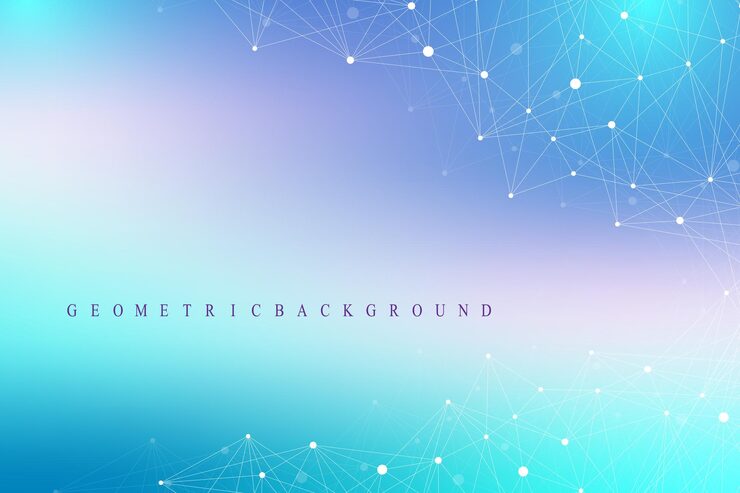 Vector 大數據複合體. 圖形抽象背景通訊. 深度的視角背景. 複合線和點的最小陣列. 數碼數據可視化. 矢量插圖. 大數據.