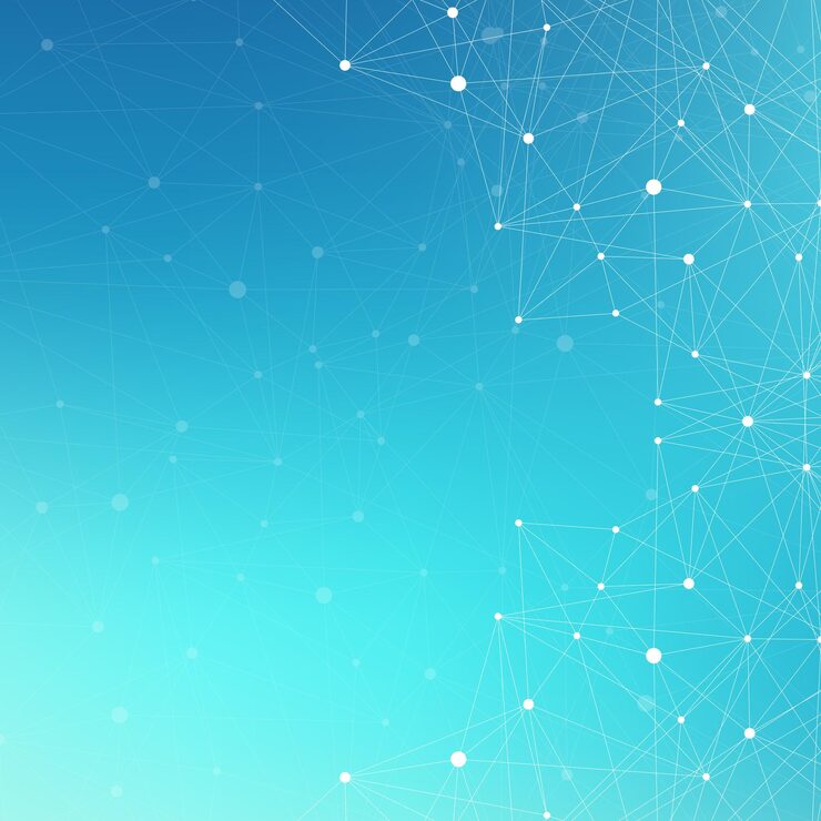 Vector big data complex. graphic abstract background communication. perspective backdrop of depth. minimal array with compounds lines and dots. digital data visualization. vector illustration big data.