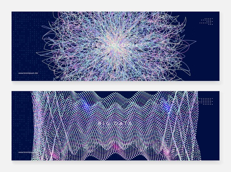 Vector big data concept digital technology abstract