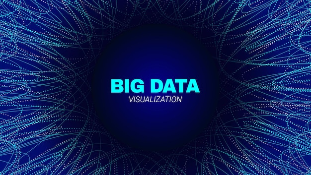 Vector big data fractal wallpaper