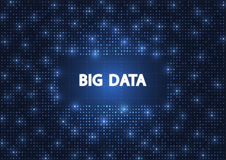 Vector big data. internet connection, abstract sense of science