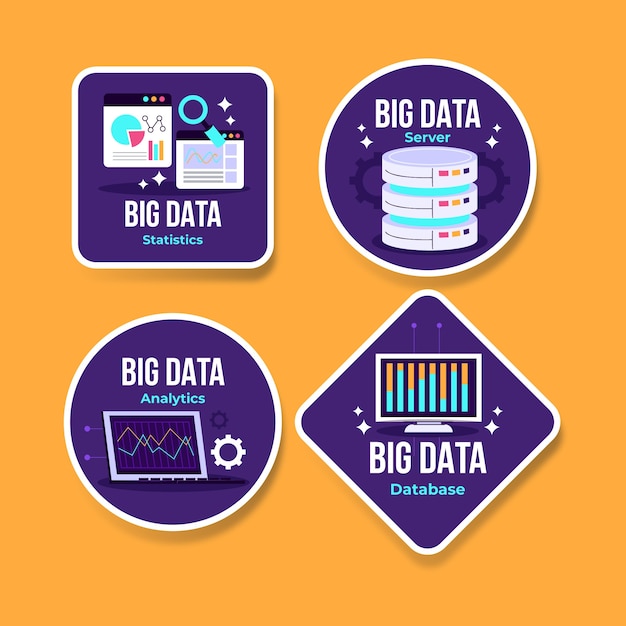 Vector big data labels