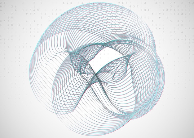 Big data leren. Digitale technologie abstracte achtergrond