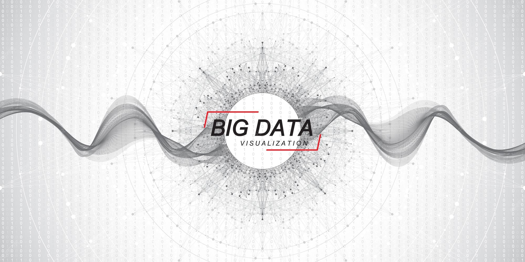 Premium Vector | Big data machine learning algorithms visualization vector