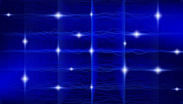 big data particles stream in flow wave motion
