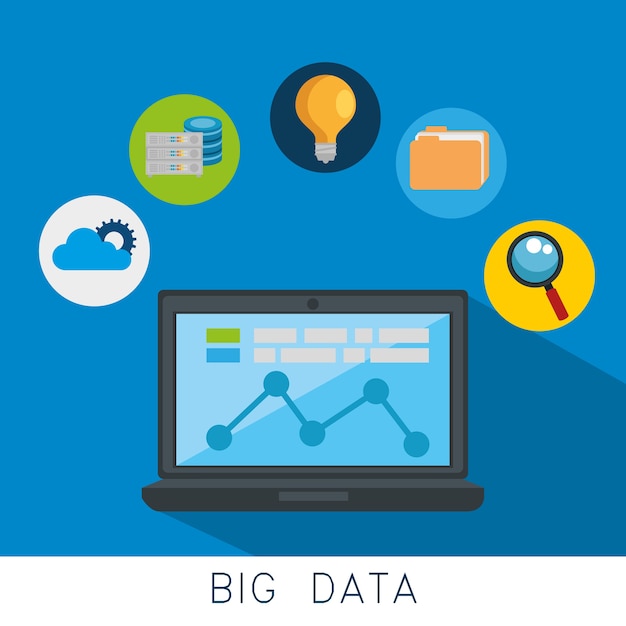 Big data set icons