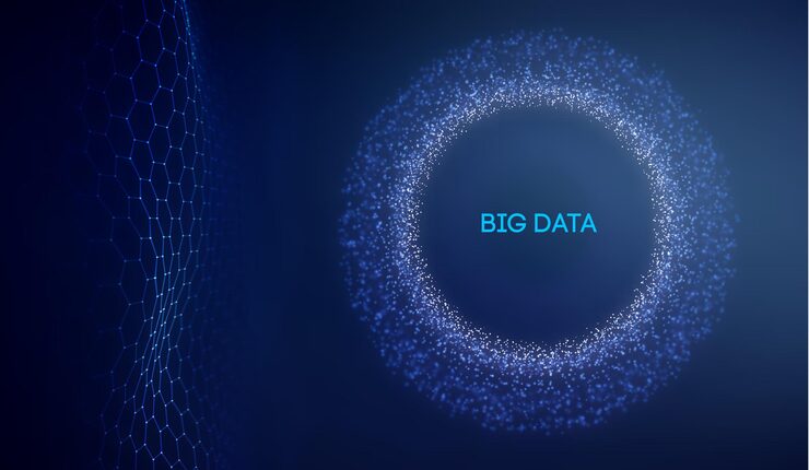 Vector big data technology background. binary code algorithms deep learning. virtual reality analysis. data science learning machine. artificial intelligence data research and automation.