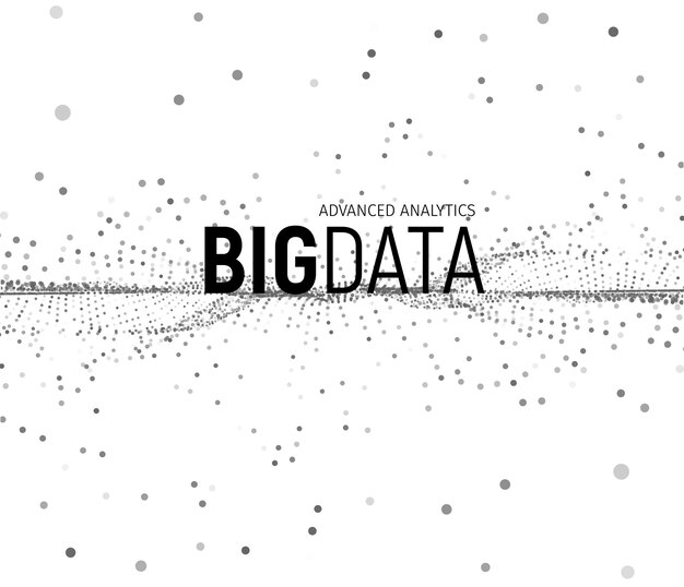 Big Data Vector From Dots Illustrations