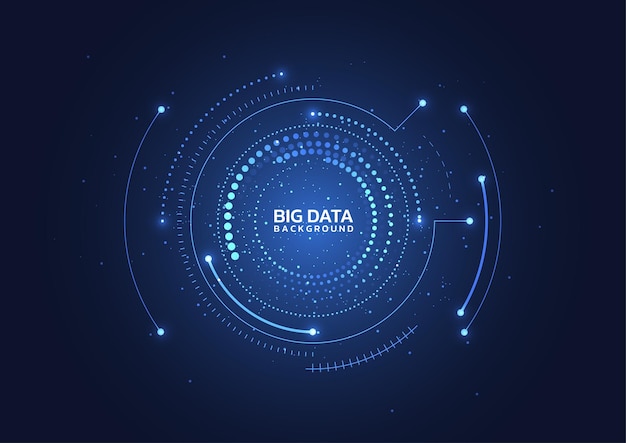 Big data visualisatie Abstract technologie innovatie communicatie