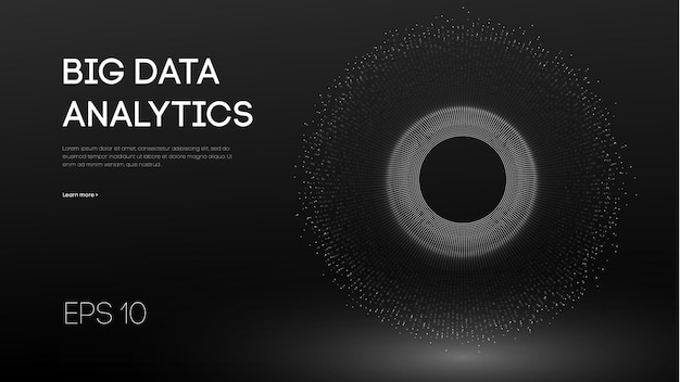 ビッグデータの視覚化背景3dビッグデータ接続の背景サイバーテクノロジーaitechワイヤーネットワーク未来的なワイヤーフレームデータの視覚化ベクトル図人工知能