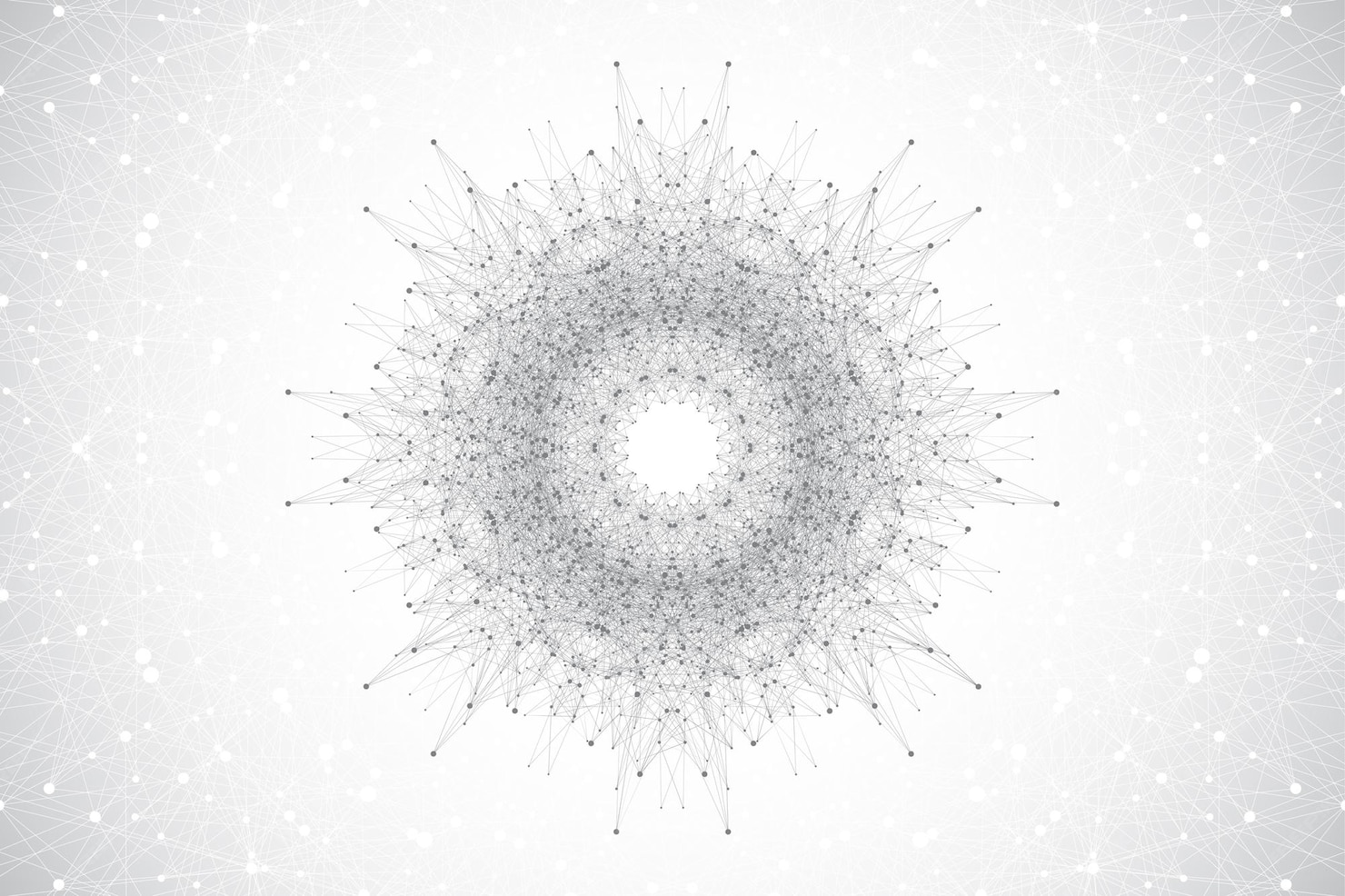 Premium Vector | Big data visualization. big data machine learning ...