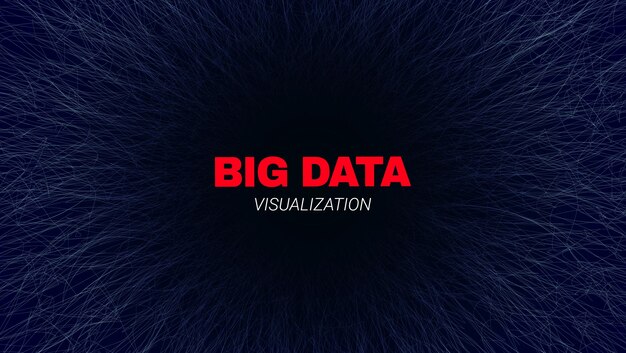 Frattale delle informazioni di visualizzazione dei big data