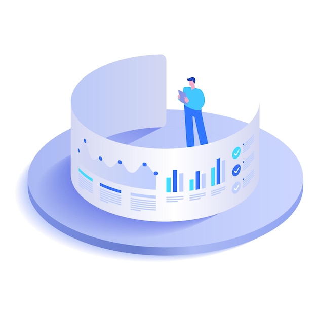 Big data wetenschap en statistiek analyse concept