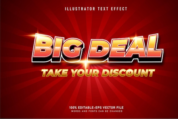 Big deal 3d text effect