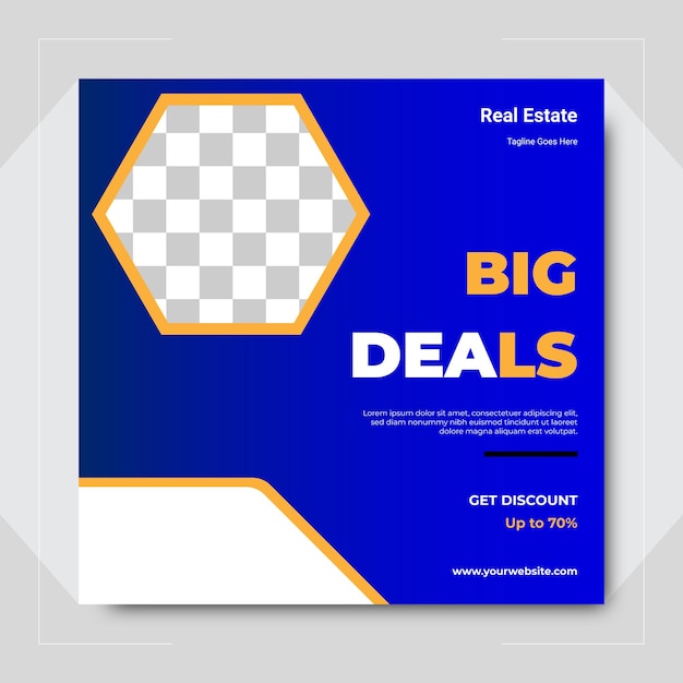 Big deals social media post design