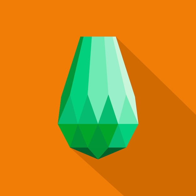 Vector big diamond icon flat illustration of big diamond vector icon for web