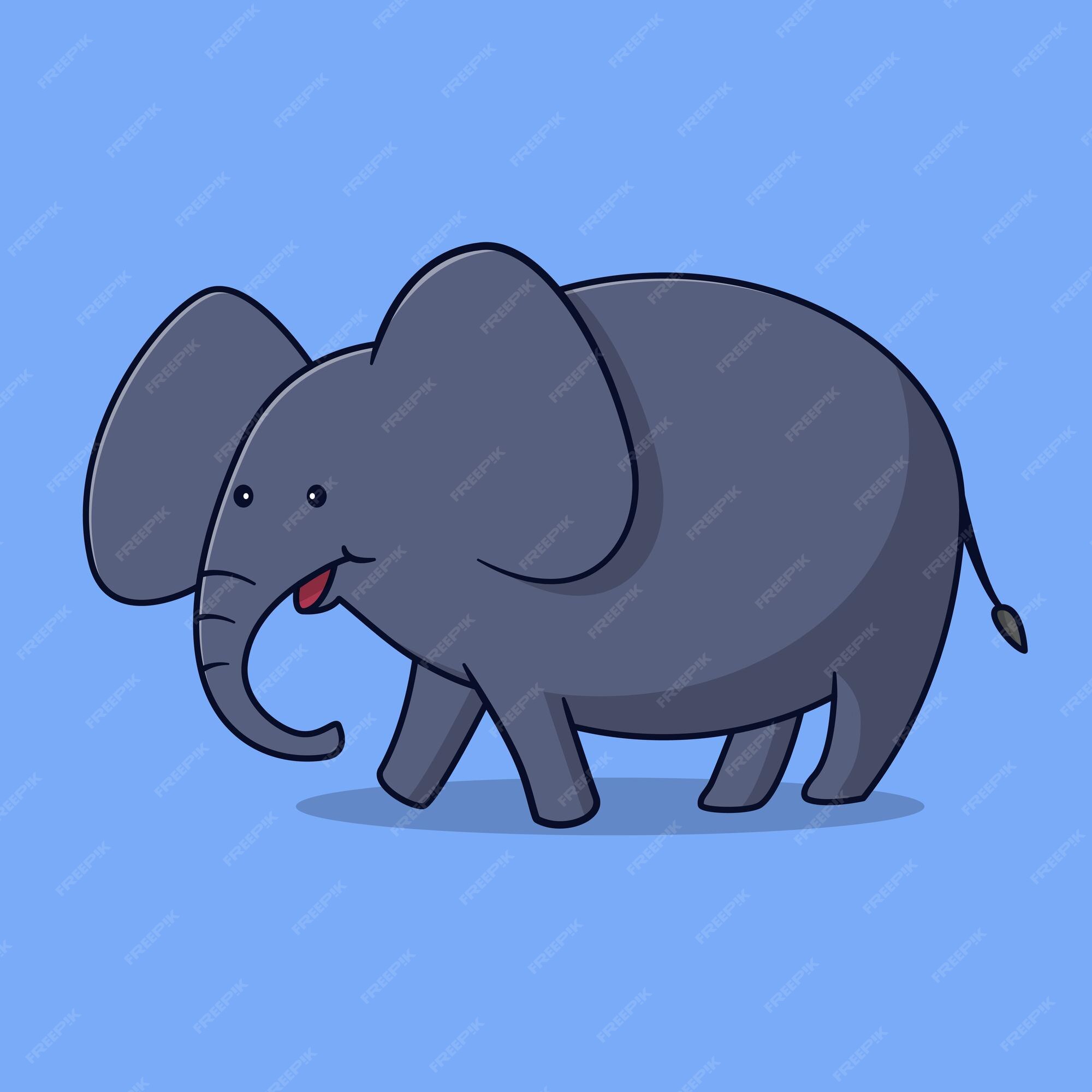 Premium Vector | Big elephant