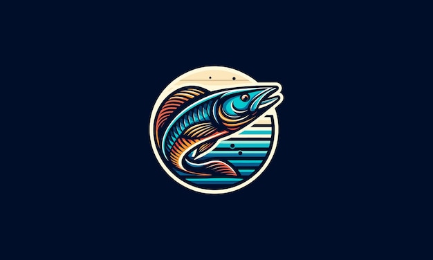 big fish vector illustration mascot design