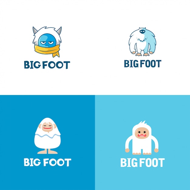 Коллекция логотипов big foot