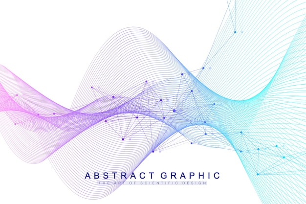 Big Genomic Data Visualization background illustration