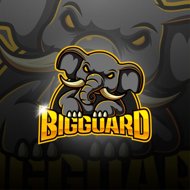 Logo della mascotte esport di big guard