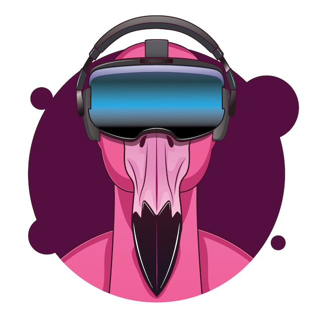 Big head flamingo avatar