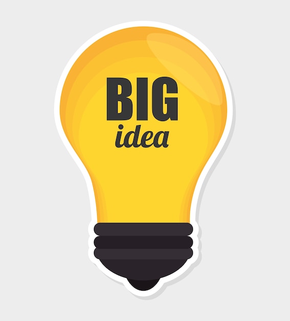 Big idea, creative and intelligence