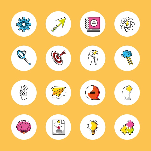 Big idea round icons