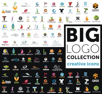 Premium Vector | Big logo collection